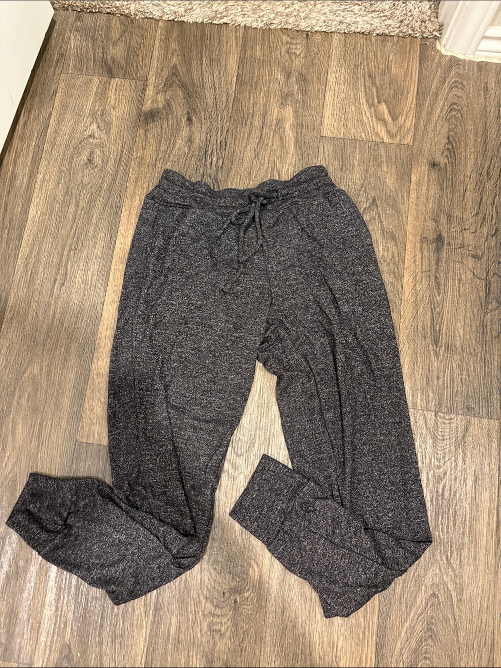 FREE in bundle S Cuddl Duds Charcoal Heather Drawstring Joggers